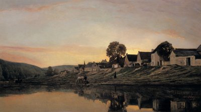Un pueblo cerca de Bonnieres, 1861 de Charles Francois Daubigny