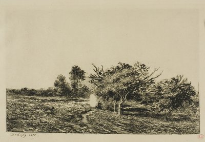 Manzanos en Auvers de Charles Francois Daubigny