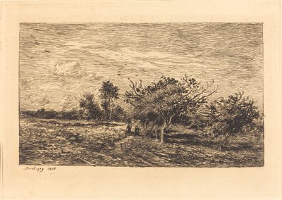 Manzanos en Auvers (Pommiers à Auvers) de Charles Francois Daubigny