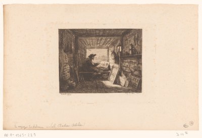 El estudio de un artista Le bateau-taller Serie con paisajes y eventos alrededor del agua (título de la serie) viaje en barco de Charles Francois Daubigny
