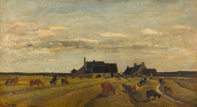 Granja en Kerity, Bretaña de Charles Francois Daubigny