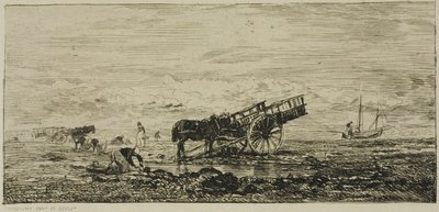 Playa en Villerville de Charles Francois Daubigny