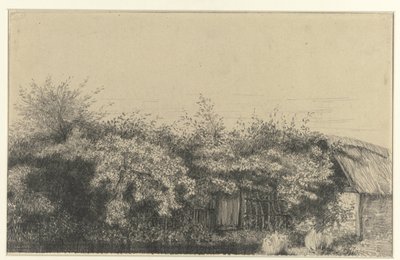 Granja arbolada, Normandía de Charles Francois Daubigny