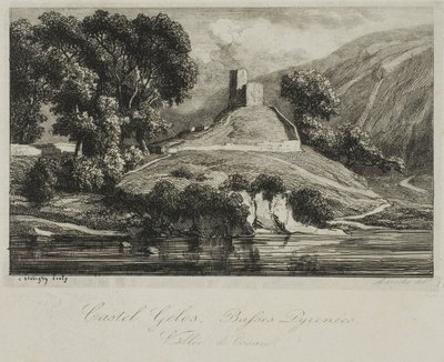 Castel Gélos (Valle de Ossau) de Charles Francois Daubigny