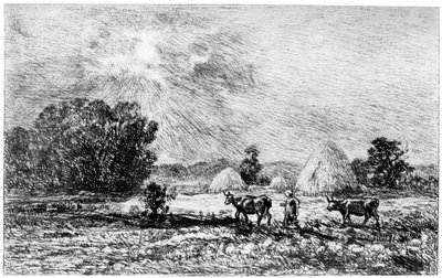 Clair de Lune en Valmondois, 1840-1875, 1924 de Charles Francois Daubigny