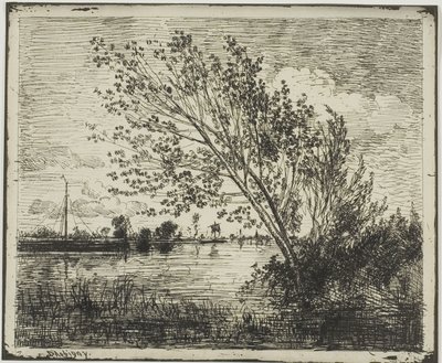 Grupo de alisos de Charles Francois Daubigny