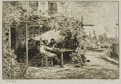 Desayuno de partida en Asnières de Charles Francois Daubigny