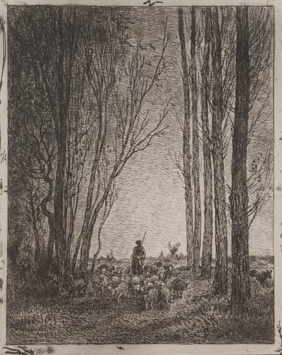 Reuniendo el rebaño de Charles Francois Daubigny