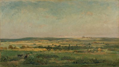 cosecha de granos de Charles Francois Daubigny