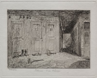 Interior of an Inn de Charles Francois Daubigny