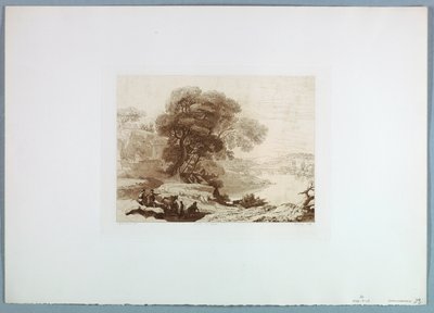 Paisaje (después de Claude Lorrain) de Charles Francois Daubigny