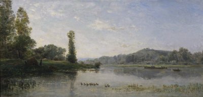 Paisaje con un río de Charles Francois Daubigny