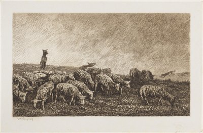 La vigilancia del perro de Charles Francois Daubigny