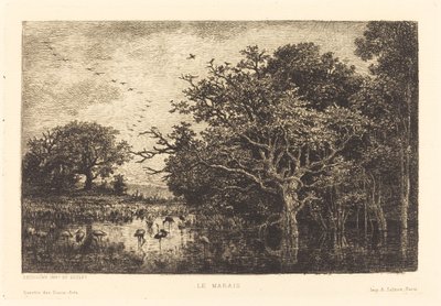 Pantano (Le Marais) de Charles Francois Daubigny
