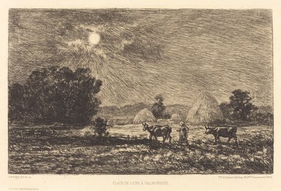 Luz de Luna en Valmondois de Charles Francois Daubigny