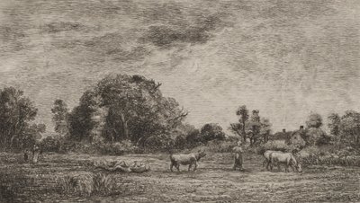 Salida de la luna de Charles Francois Daubigny
