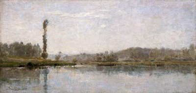 Mañana en el Oise, Auvers, 1837-1878 de Charles Francois Daubigny