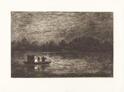 Viaje nocturno, 2ª placa de Charles Francois Daubigny