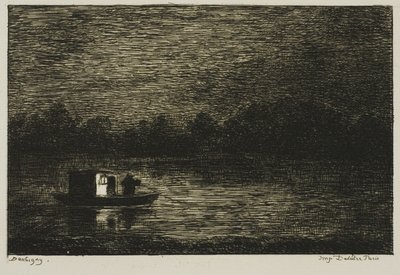 Viaje Nocturno (La Red de Pesca) de Charles Francois Daubigny