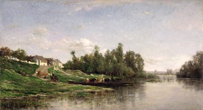 Escena del río, 1859 de Charles Francois Daubigny