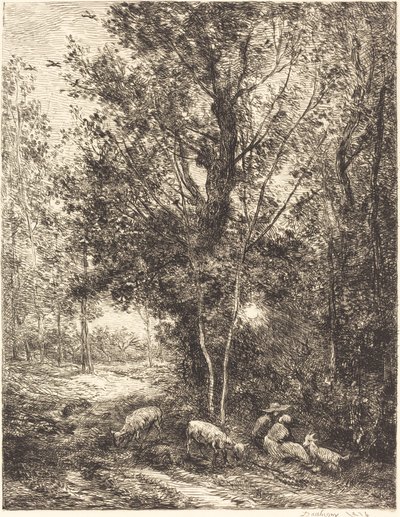 Pastor y Pastora de Charles Francois Daubigny