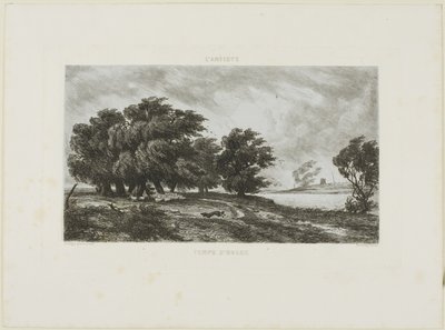 Clima tormentoso de Charles Francois Daubigny