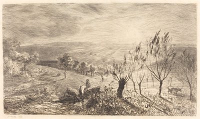 Amanecer (Le Lever du soleil) de Charles Francois Daubigny