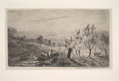 Amanecer, 1850 de Charles Francois Daubigny