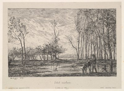 Atardecer de Charles Francois Daubigny