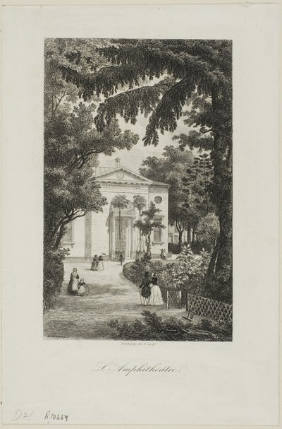 El Anfiteatro del Jardín de las Plantas de Charles Francois Daubigny