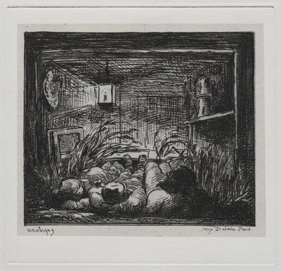 El Paseo en Barco: Dormir a Bordo del "Botin" (Noche en el Barco) de Charles Francois Daubigny