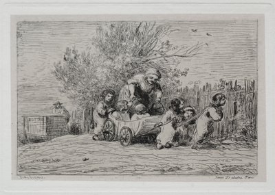 The Boat Trip: Heritage of the Cart (Los niños con el carro) de Charles Francois Daubigny