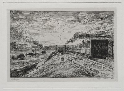 El viaje en barco: La partida El regreso, 1861 de Charles Francois Daubigny