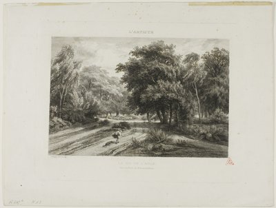 El nido del águila en el bosque de Fontainebleau de Charles Francois Daubigny