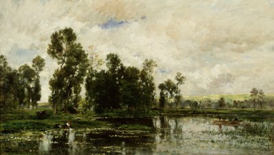 El borde del estanque de Charles Francois Daubigny