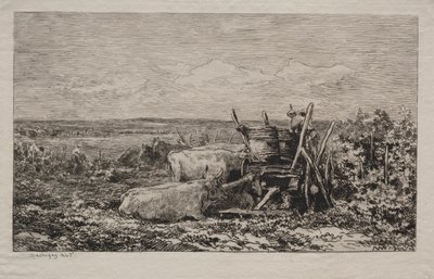 La vendimia, 1865 de Charles Francois Daubigny