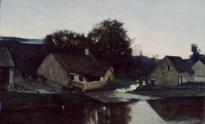 La aldea de Optevoz de Charles Francois Daubigny