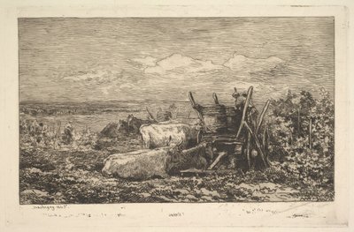 El Recuerdo de la Cosecha del Morvan, 1865 de Charles Francois Daubigny