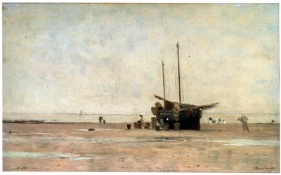 La Orilla del Mar, finales de 1860s principios de 1870s de Charles Francois Daubigny