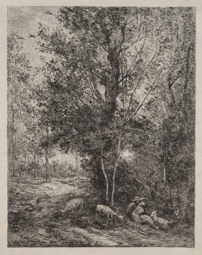 El pastor y la pastora de Charles Francois Daubigny
