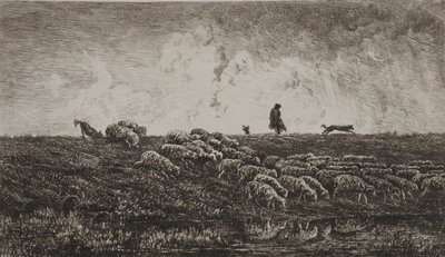 La Lluvia, c. 1851 de Charles Francois Daubigny