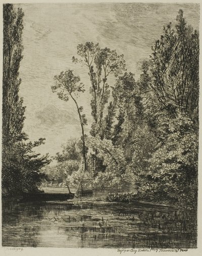 Las Islas Vírgenes en Bezons (El agujero de pesca) de Charles Francois Daubigny