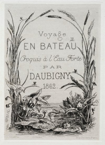 Portada del álbum: El viaje en barco, 1861 de Charles Francois Daubigny
