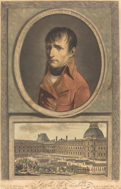Bonaparte Primer Cónsul de la República Francesa de Charles Francois Gabriel Levachez