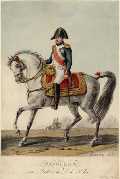 El regreso de Napoleón de la isla de Elba de Charles Francois Gabriel Levachez