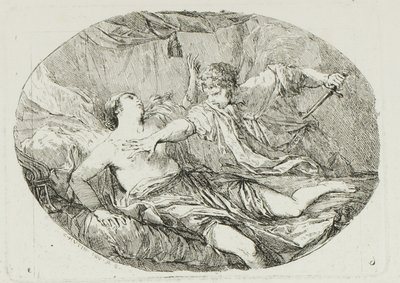 Tarquino y Lucrecia de Charles Francois Hutin