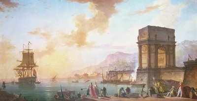 Mañana, un capricho de un puerto mediterráneo de Charles Francois Lacroix de Marseille