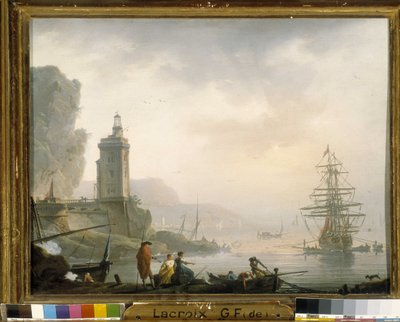 Junto al mar de Charles Francois Lacroix de Marseille