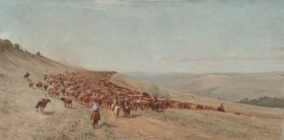 Conduciendo el rebaño, 1904 de Charles Franklin Reaugh