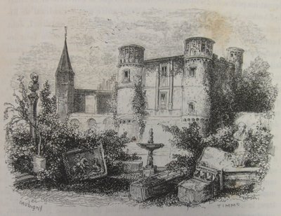 Castillo de Gaillon en ruinas de Charles Francois Daubigny